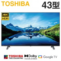TOSHIBA 東芝 ( 43C350LT ) 43型 4K IPS Google TV液晶顯示器《送基本安裝、舊機回收》