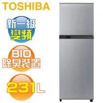 TOSHIBA 東芝 ( GR-A28TS(S) ) 231L 變頻無邊框雙門冰箱-典雅銀《送基本安裝、舊機回收》