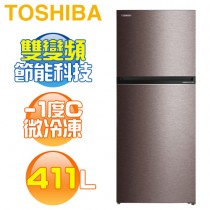 TOSHIBA 東芝 ( GR-RT559WE-PMT(37) ) 411L 變頻雙門冰箱-銀河灰《送基本安裝、舊機回收》