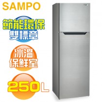 SAMPO 聲寶 ( SR-B25G ) 250公升 經典品味雙門冰箱《送基本安裝、舊機回收》