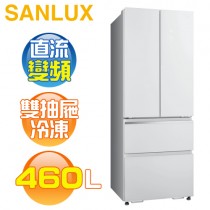 SANLUX 台灣三洋 ( SR-C460DVGF ) 460公升 日式美學變頻四門電冰箱 -琉璃白《送基本安裝、舊機回收》