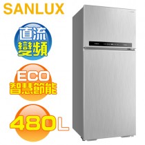 SANLUX 台灣三洋 ( SR-C480BV1B ) 480公升 變頻ECO節能雙門電冰箱《台中市另享優惠，請先洽詢》