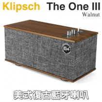 美國 Klipsch ( The One III／Walnut ) 美式復古無線藍牙喇叭-胡桃木色 -原廠公司貨